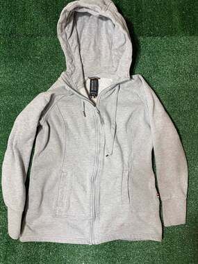 Mondetta Sport Women's Heather Gray Full-Zip Performance Hoodie Jacket